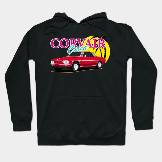 Corvair Corsa Classic American Hoodie by masjestudio